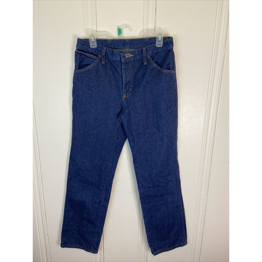 MENS RED KAP BLUE DENIM JEANS 31 x 30 PD54PW3 100 % COTTON (ZIPPER CLOSURE)